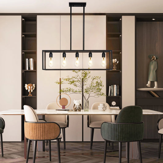 Vintage Industrial 5-Light Pendant